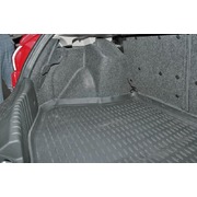 Автоковрик в багажник Skоda Roomster 06 полиуретан черный