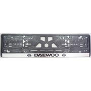 Рамка для номера авто Daewoo серебристая