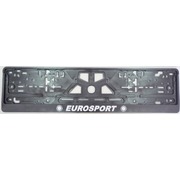Рамка для номера авто Eurosport серебристая