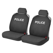 Майки на передние сиденья «POLICE», черные