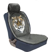 Накидка меховая Тигр серая на переднее сиденье
