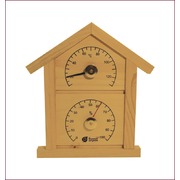 Термометр с гигрометром банная станция "Домик" 23,6 х 22 х 1,9 см для бани и сауны