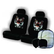 Автомобильные чехлы с фоторисунком тигра (на передние сиденья)