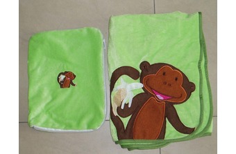 Накидка-одеяло детское Monkey (зеленый)