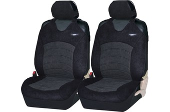 Майки на автомобильные сиденья Genesis front (темно/серые-черные)